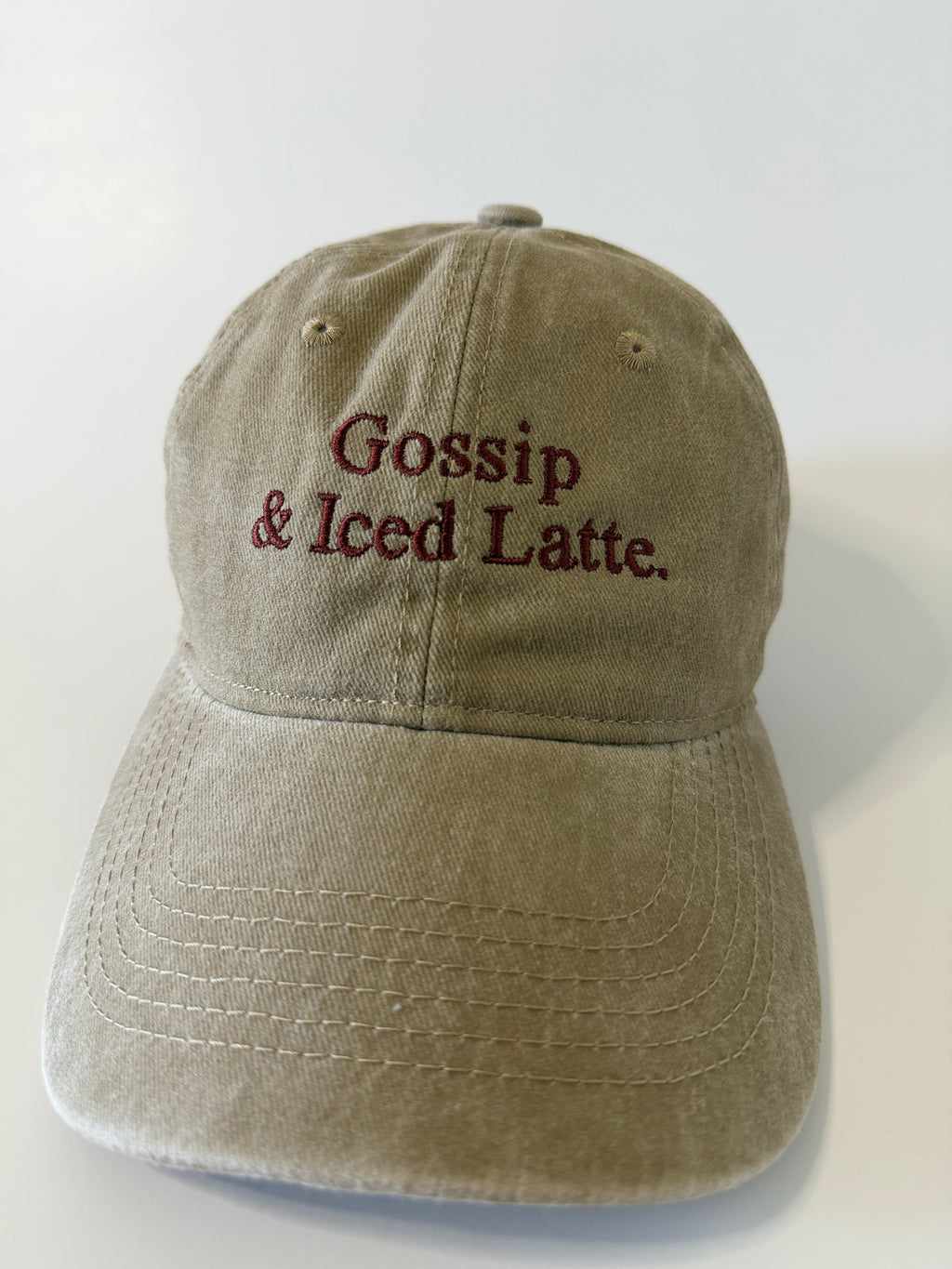 Gossip & Iced Latte Embroidered Hat