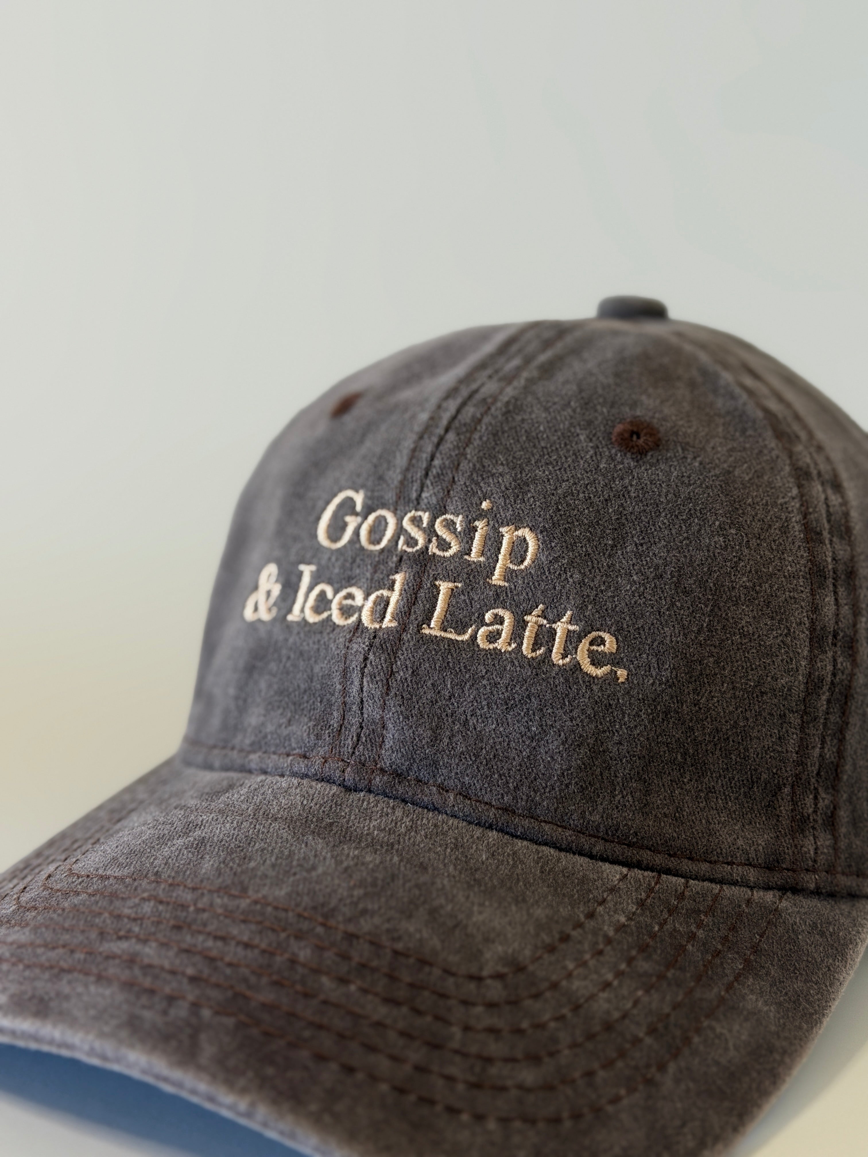 Gossip & Iced Latte. Embroidered Hat