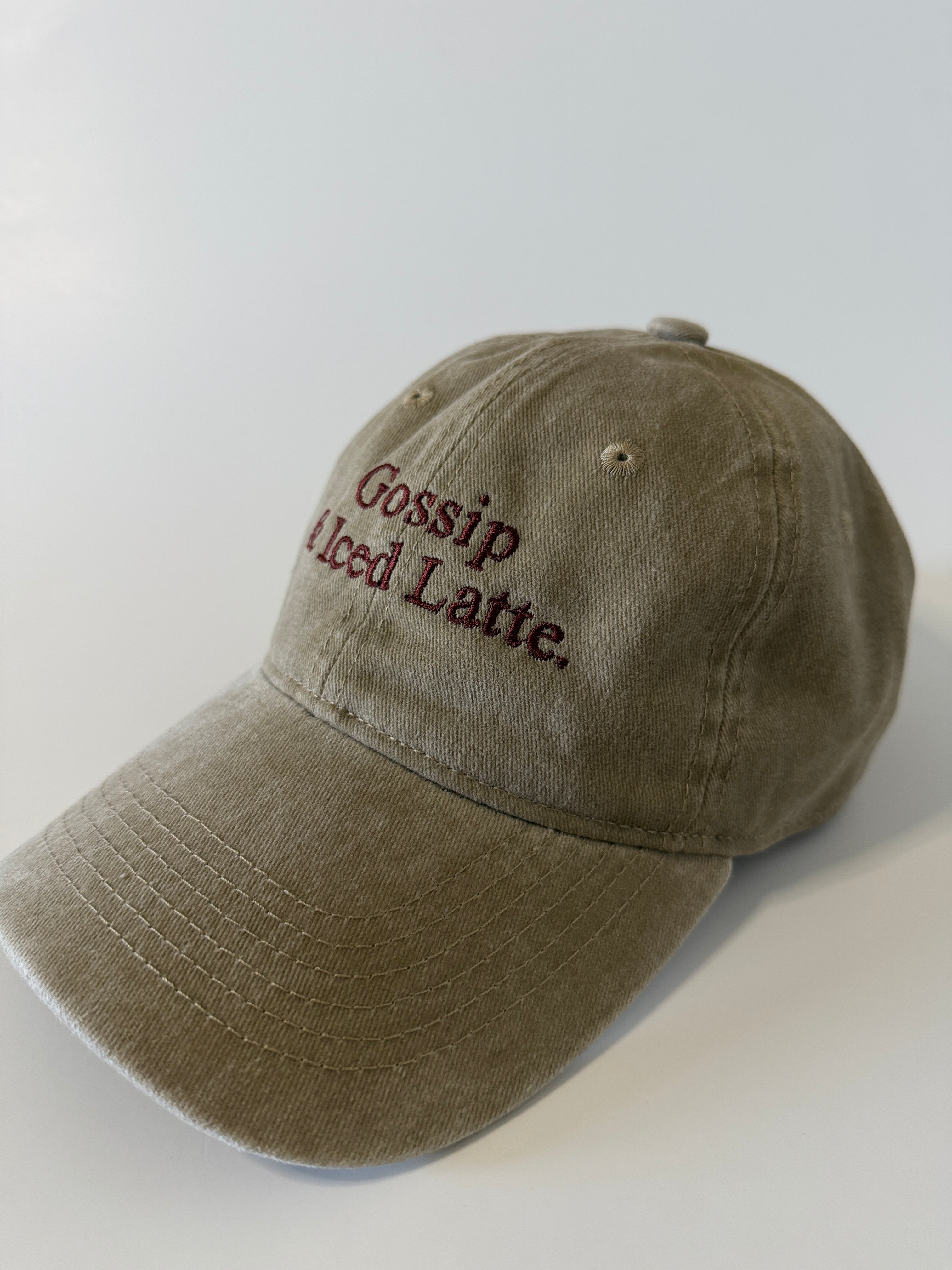 Gossip & Iced Latte Embroidered Hat