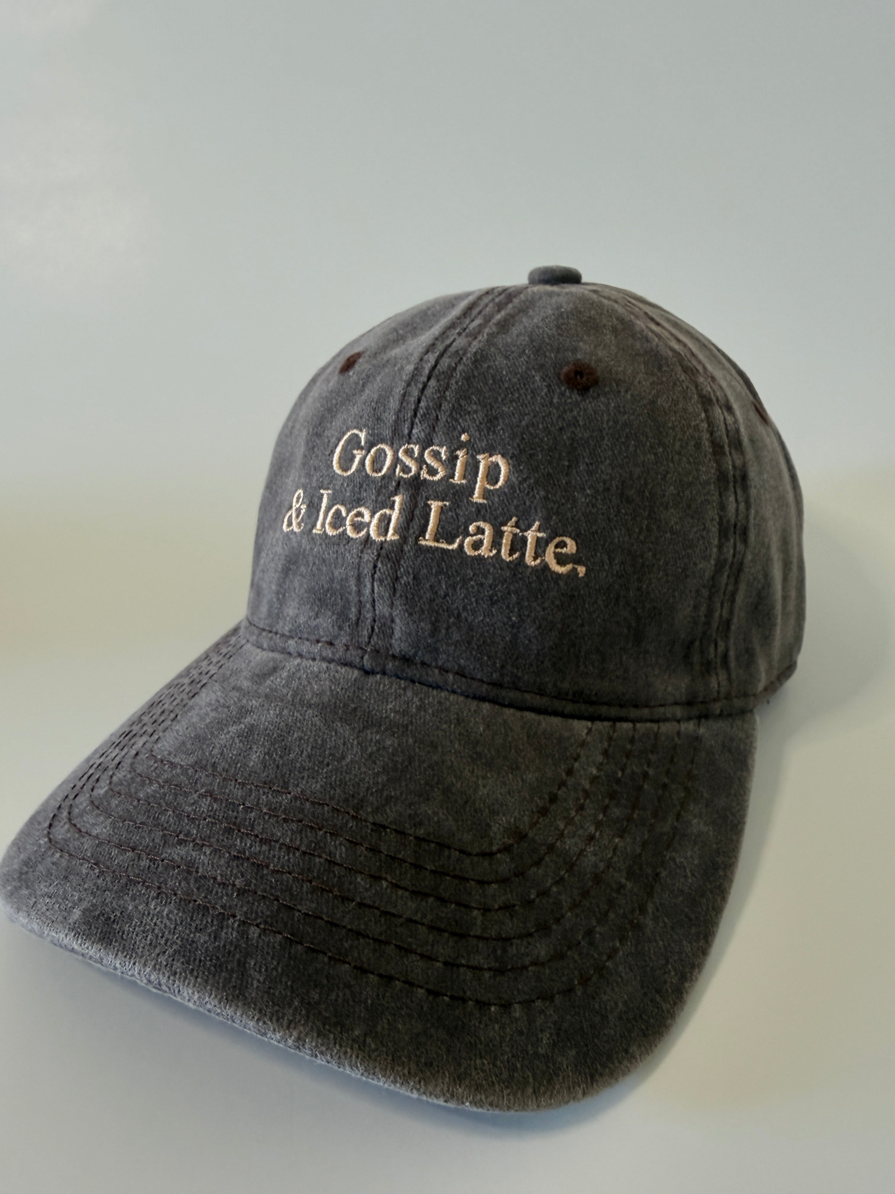 Gossip & Iced Latte. Embroidered Hat